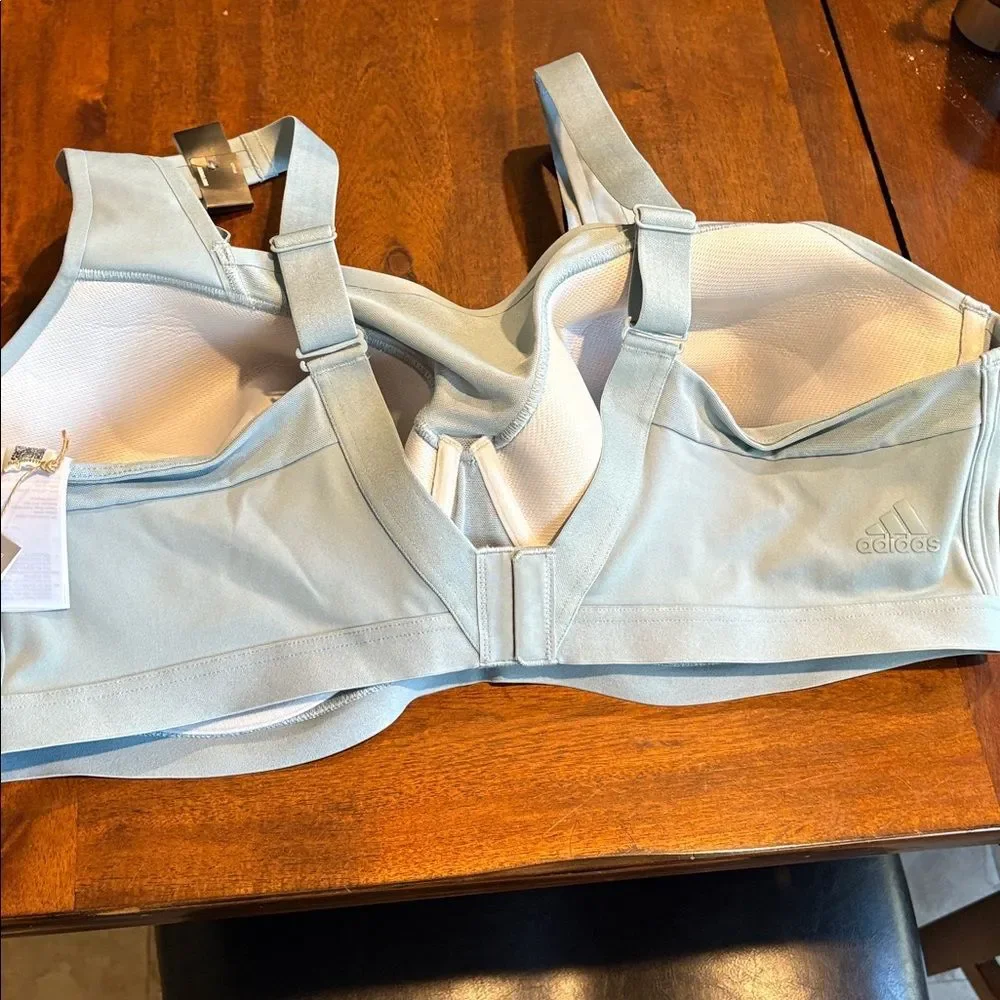 Adidas Women's Tlrd Impact Luxe Training High Support Bra Magic Gray 44E NWT